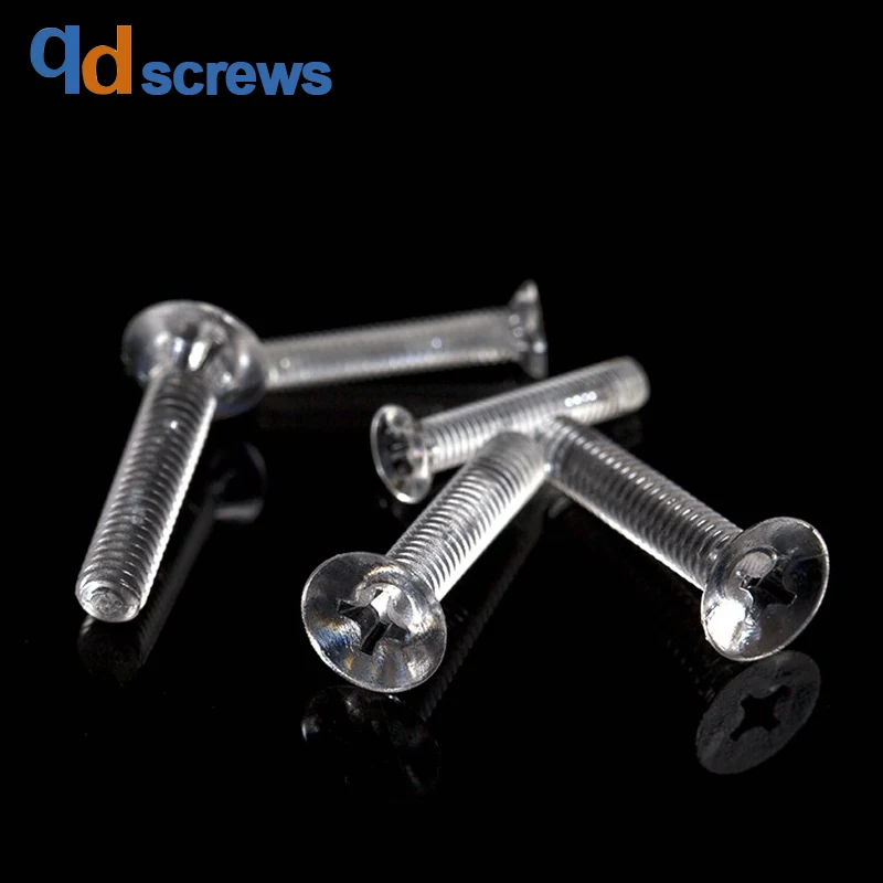 ПК M5M6M8 Пластик головка потай винты с крестообразный вырез Phillips плоской головкой