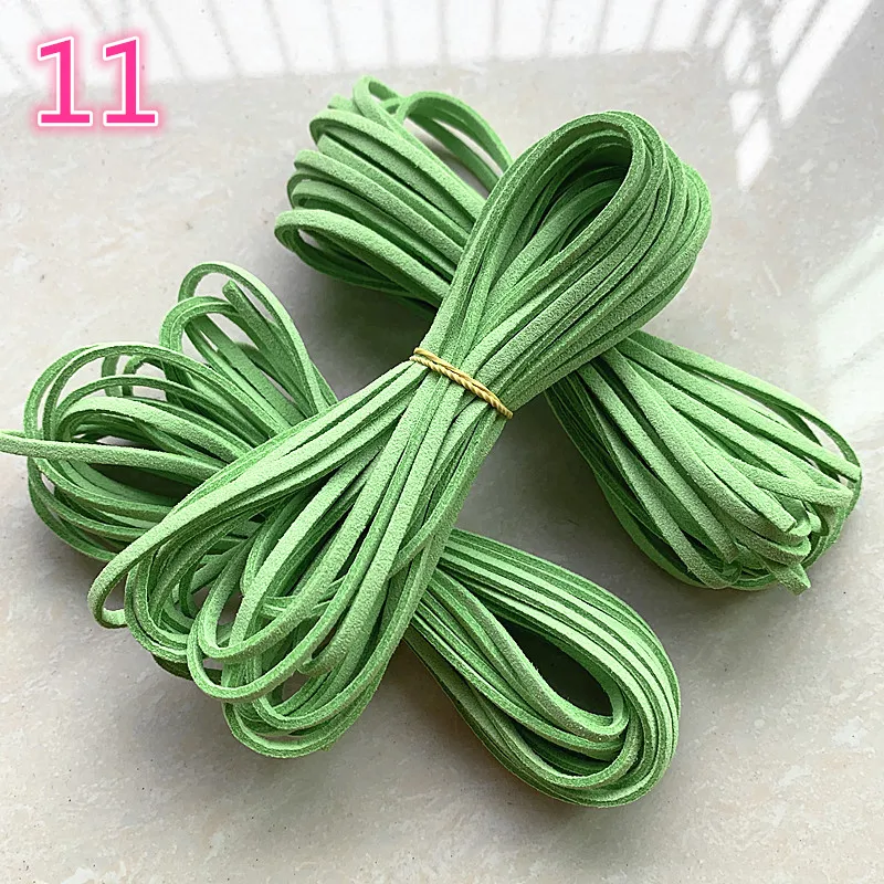 5 ярдов/3 мм из искусственной замши на плоской подошве плетеный шнур корейские