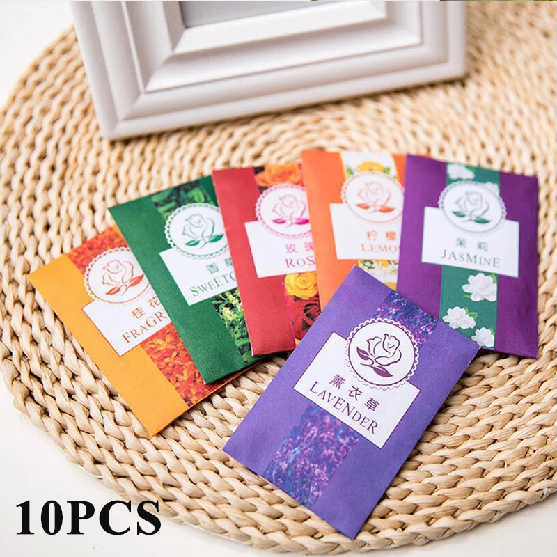 

1/10Pcs Air Freshening Paper Bag Fragrance Scented Pocket Incense Closet Sachet Fresh Air Paper Bag Aromatherapy Bag Sachet