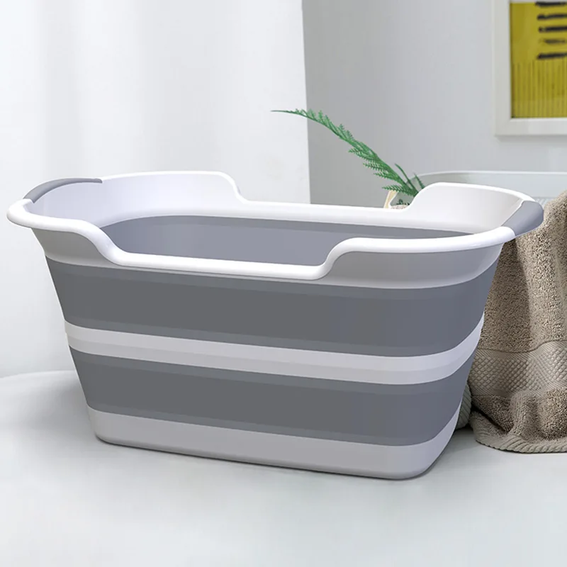 

Baby Shower Protable Bath Tub Folding Baby Shower Bathtub Portable Pet Bath Tubs Safety Security Bath Accessories Storage Basket