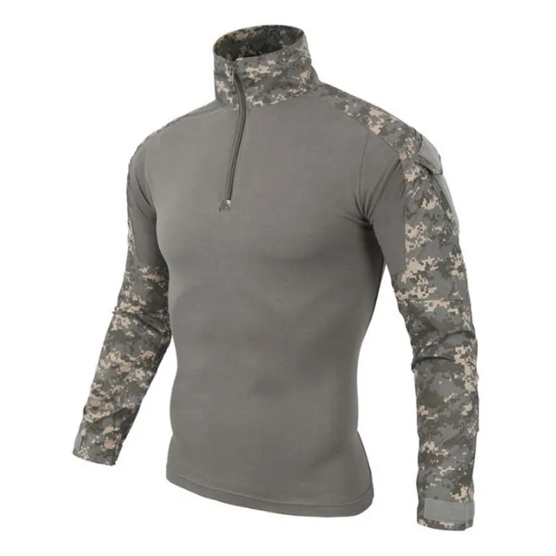 US Army Tactical Military Uniform Airsoft Camouflage Combat-Proven Shirts Rapid Assault Long Sleeve Shirt Battle Strike military style uniform combat shirt men assault tactical camouflage us army t shirt airsoft paintball long sleeve shirts
