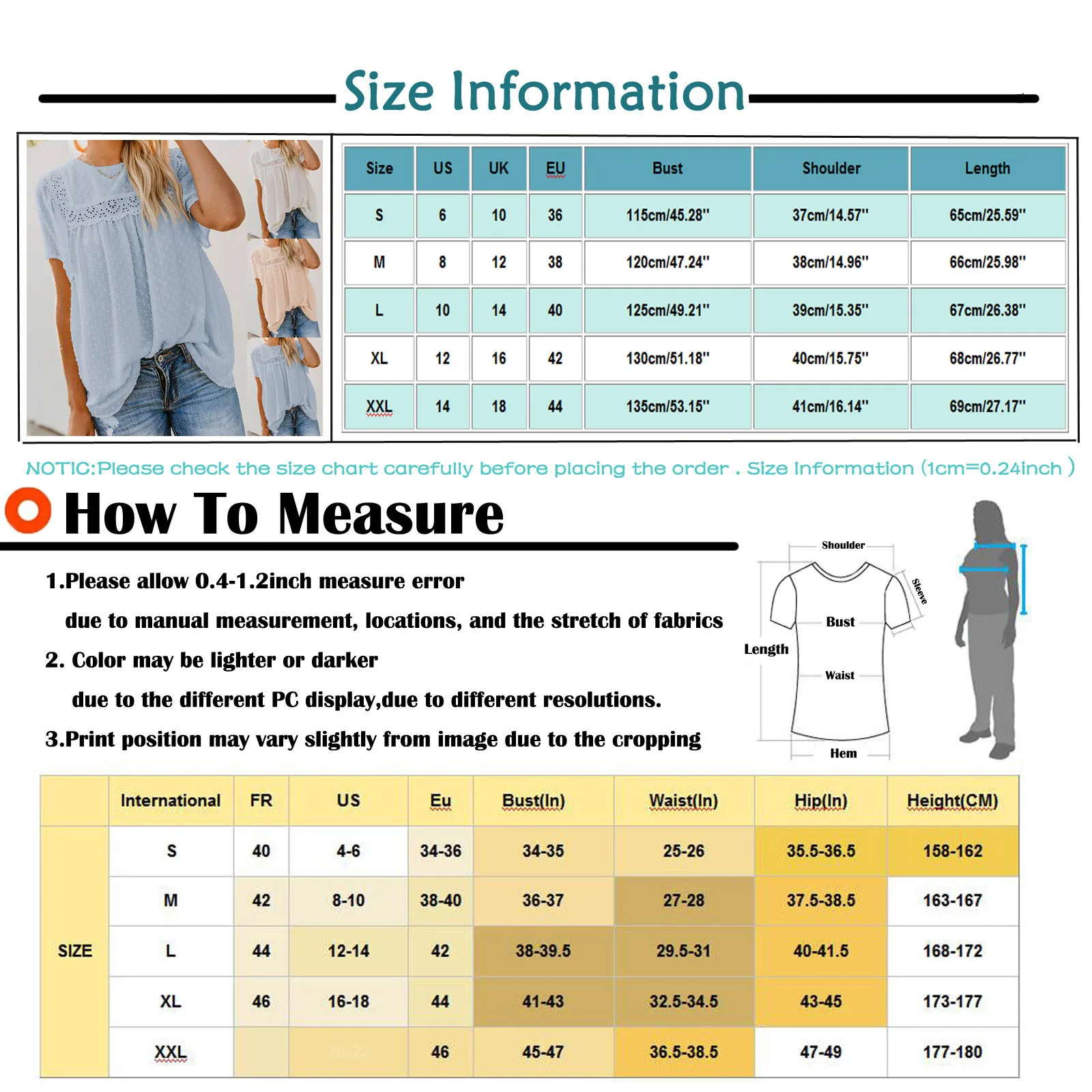

Summer Ladies Casual Loose Solid Color T-shirts Girls 2021 Slim Simple Round Neck Short Sleeve Lace Hollow Tee Tops Clothing