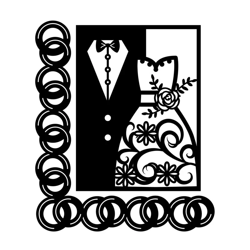 Naifumodo костюм и платье рамка металлические Вырубные штампы тиснение трафарет