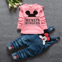 baby toddler cartoon set autumn girl long sleeved clothing spring mail kid childrens clothes 0 4 years old girls outfits