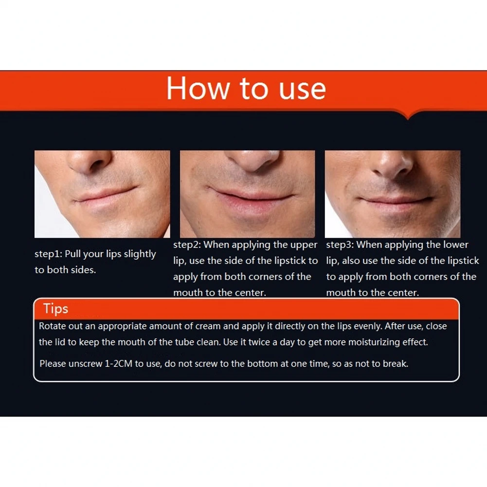 1 шт. мужской бальзам для губ увлажняющий антивысыхающий бесцветный Zhiwu косметика