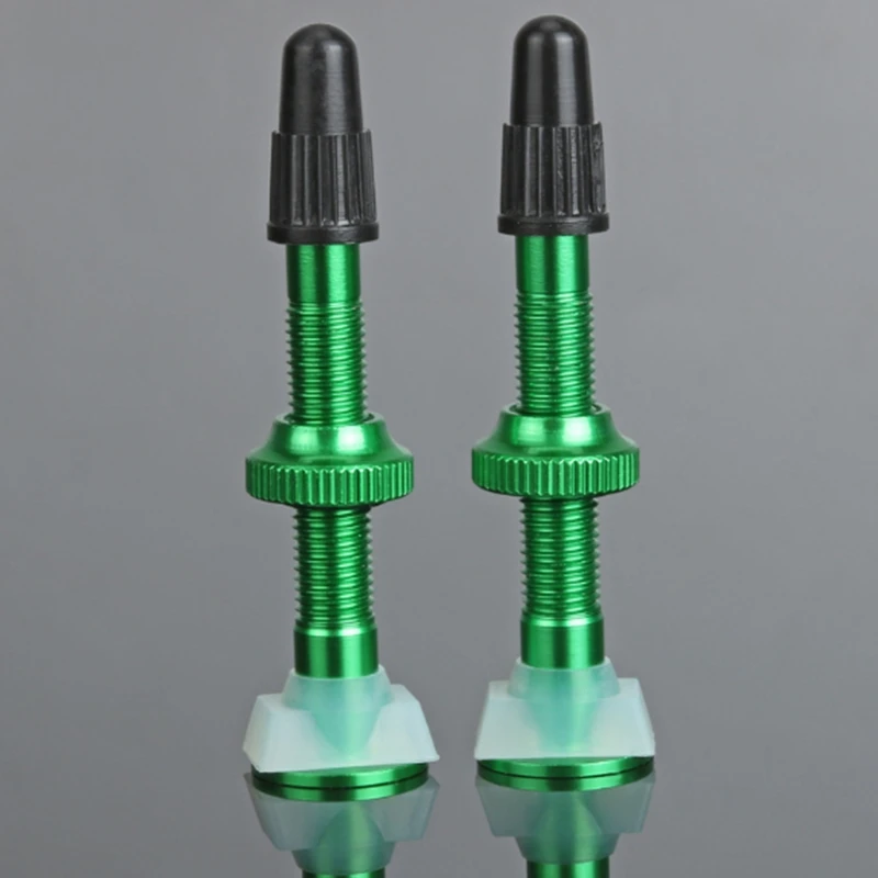 

Bicycle Valve for Road Tubeless Rim Alloy Stem Brass Core Cap