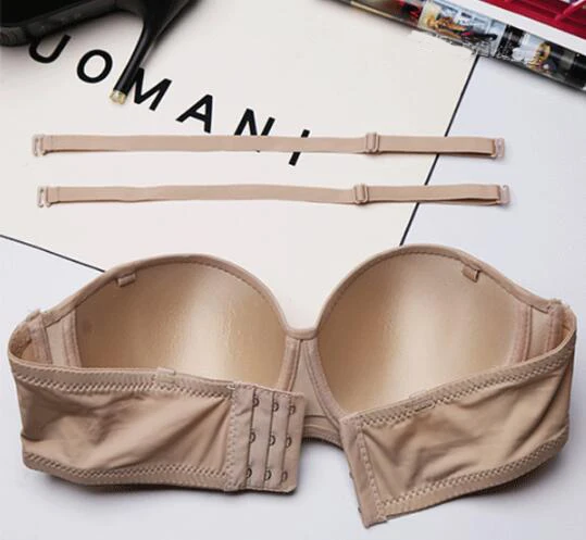 Женский Гладкий бесшовный многоходовой бюстгальтер без бретелек 1/2 чашки на