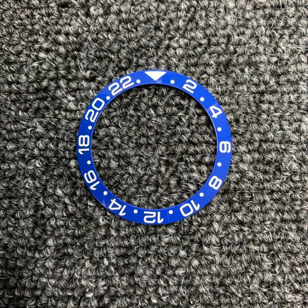 

4 types of 38mm inner diameter 30.6mm for 40mm men's watches Black Blue Green Ceramic Bezel Insert Replacement Parts Dial New 4