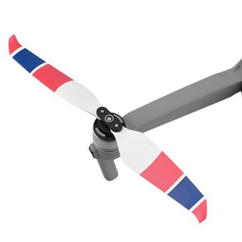 2 пары реквизит для воздуха 7238F красочные дроны пропеллер шумоподавление