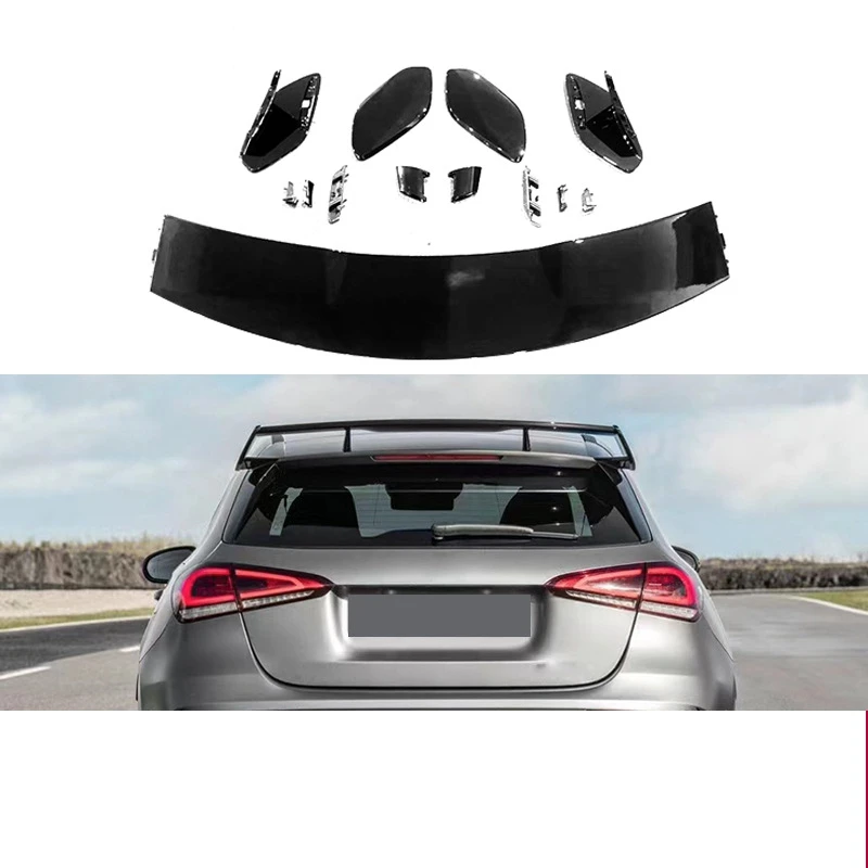 

For Mercedes Benz A Class W176 A160 A180 A200 A250 A45 AMG 5-Door Hatchback 2013+ ABS Plastic Rear Spoiler Wing Trunk Cover