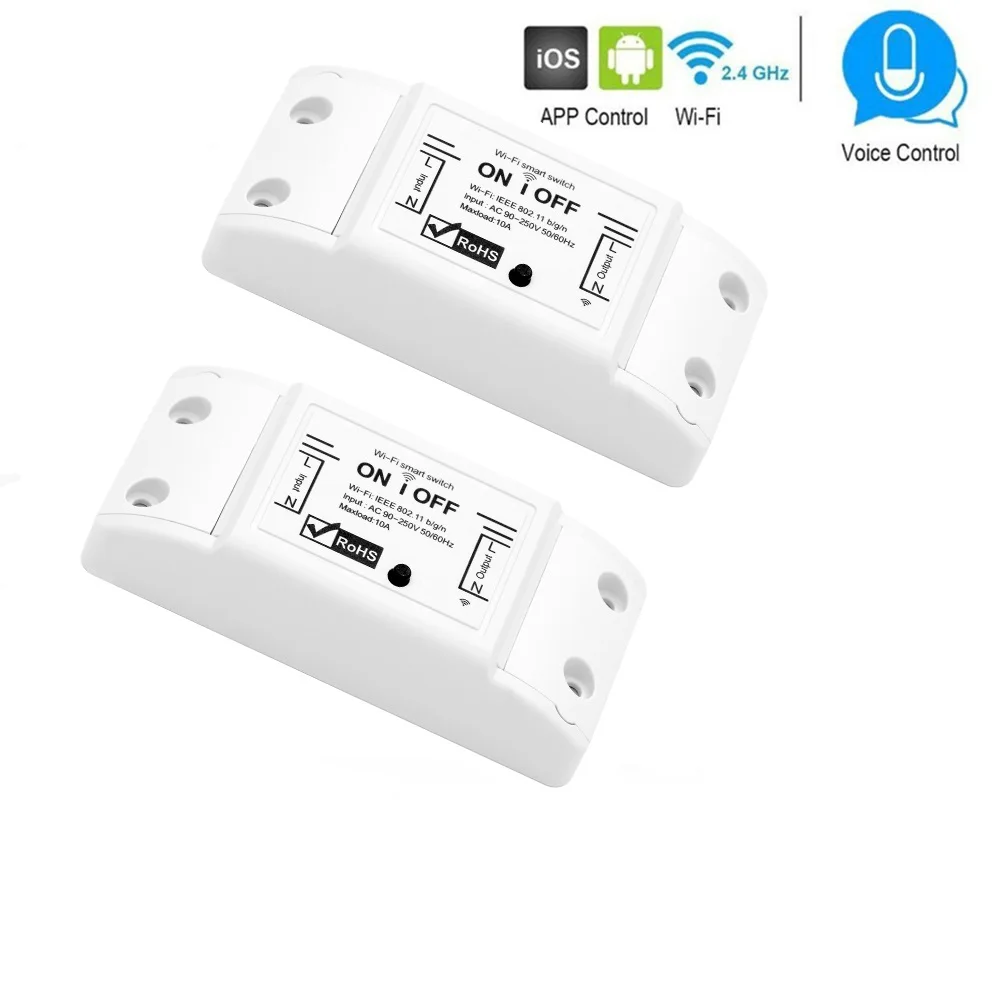 Умный Wifi переключатель беспроводной Таймер света 2 шт./лот Tuya Smart Life APP работает с