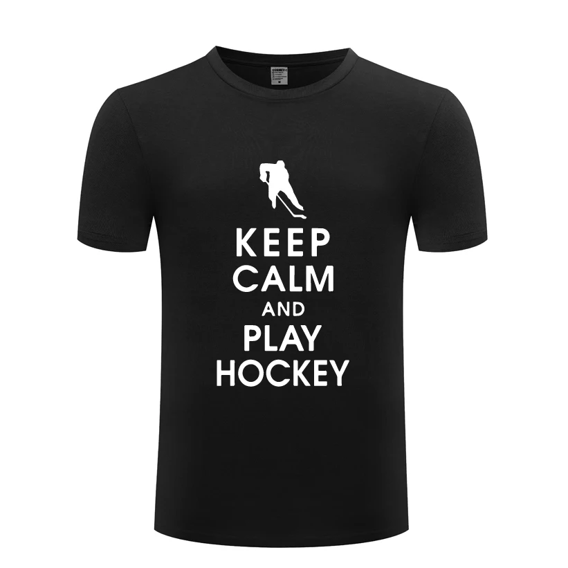 Футболка мужская с надписью Keep Calm and Play тенниска из хлопка круглым вырезом и