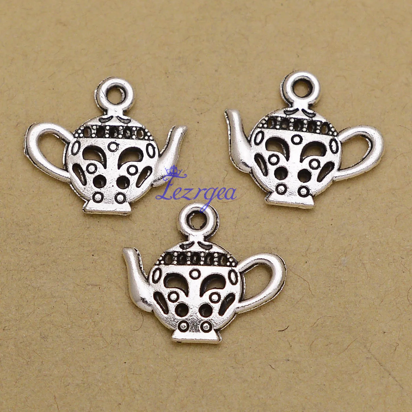 

40pcs/lot--18x16mm, Teapot charms, Antique silver plated Teapot charms,DIY supplies, Jewelry accessories