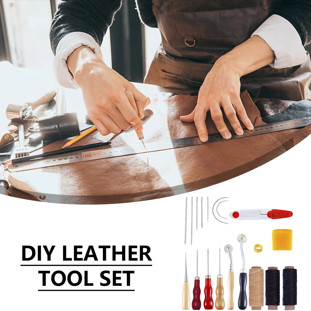 

1PC Leather Sewing Tools Set Leather Sewing Kit Hand Stitching Sewing Tool for DIY Canvas Leathercraft Beginners