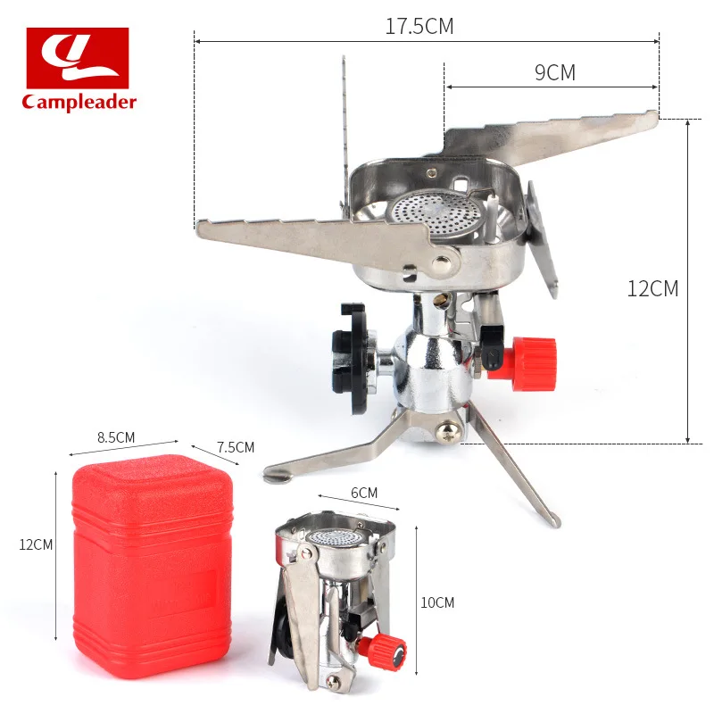 Портативная легкая ветрозащитная газовая горелка для кемпинга туристическая