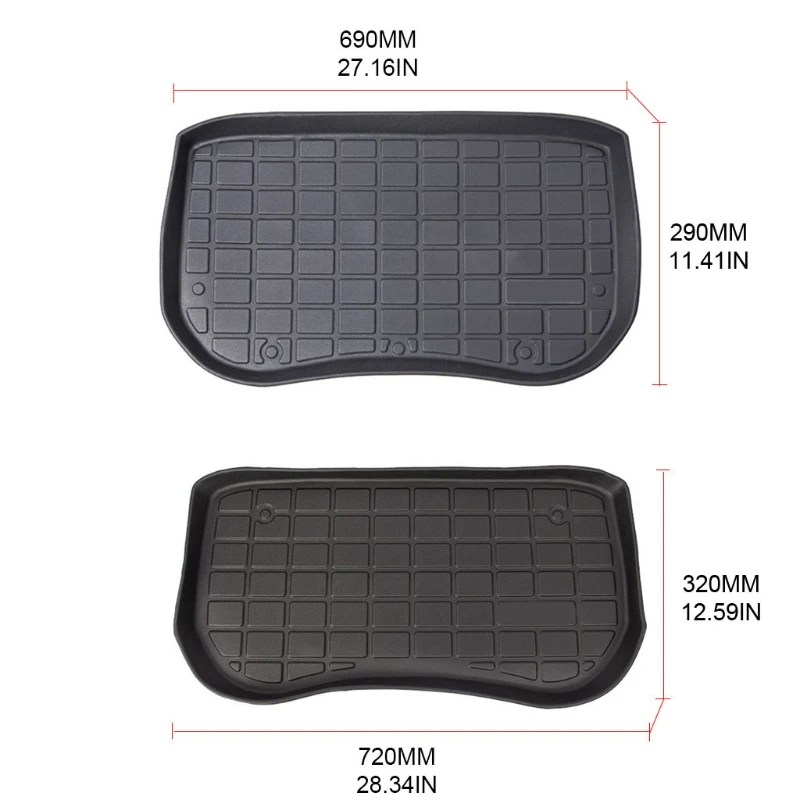 

Car Front Storage Mat Waterproof Pads Fit for Model 3 2017-2020/2021 A5KD
