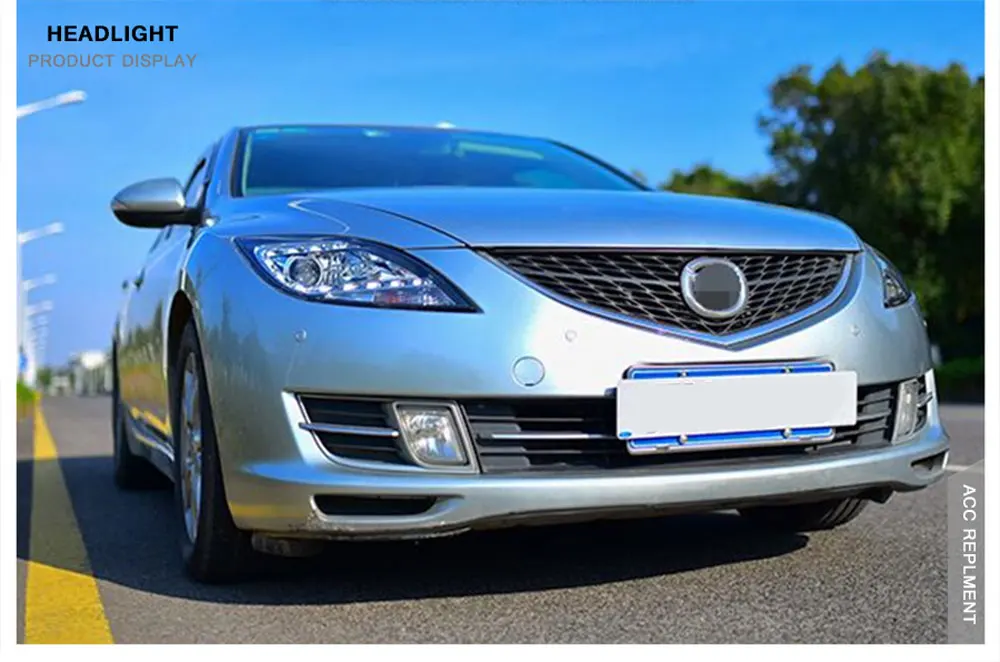 2 шт. светодиодный фары для Mazda 6 Atenza 2009-2013 светодиодный автомобильный фонарь ангельские глазки ксенон HID комплект Противотуманные фары светодиодный дневные ходовые огни