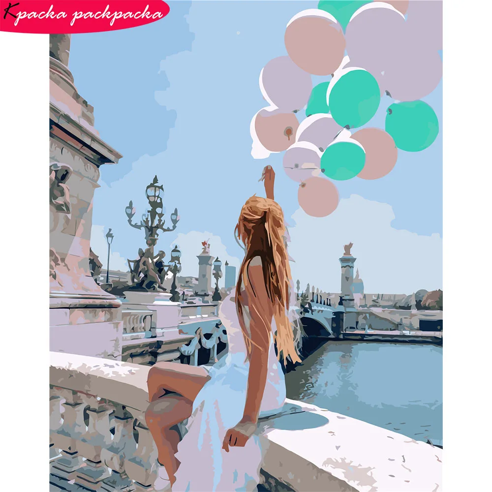 

DIY Air Balloon Painting By Numbers Full Kits No-Frame Acrylic Paint 40x50cm 32 Colors Home Decoration Diff:3 Stars VA-2249