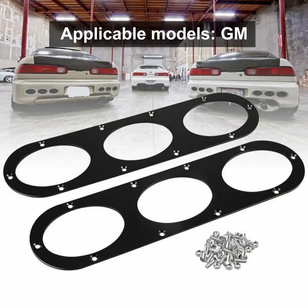 

Diffuser Baffle Three Round Holes Air Diversion Aluminium Rear Bumper Diffuser Panel for Honda Exterior Accessories