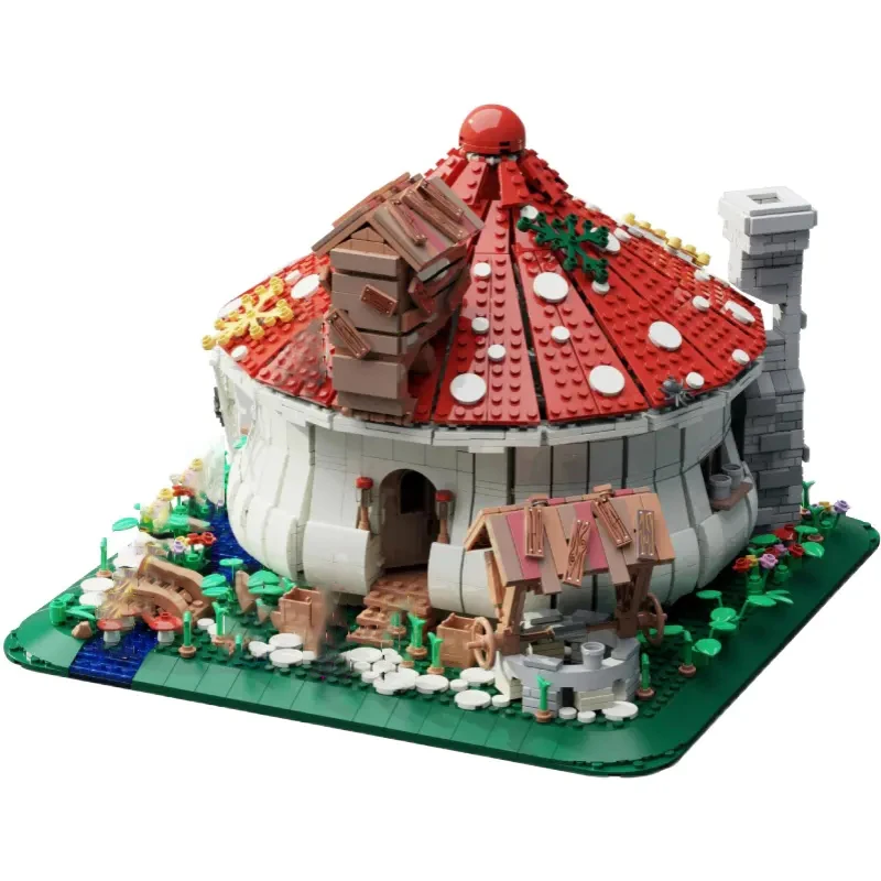 

86006 Creative Mushroom House With lights Building Blocks Bricks Fairy Tale World Children DIY Toys Modle Birthday Gifts 2633 PC