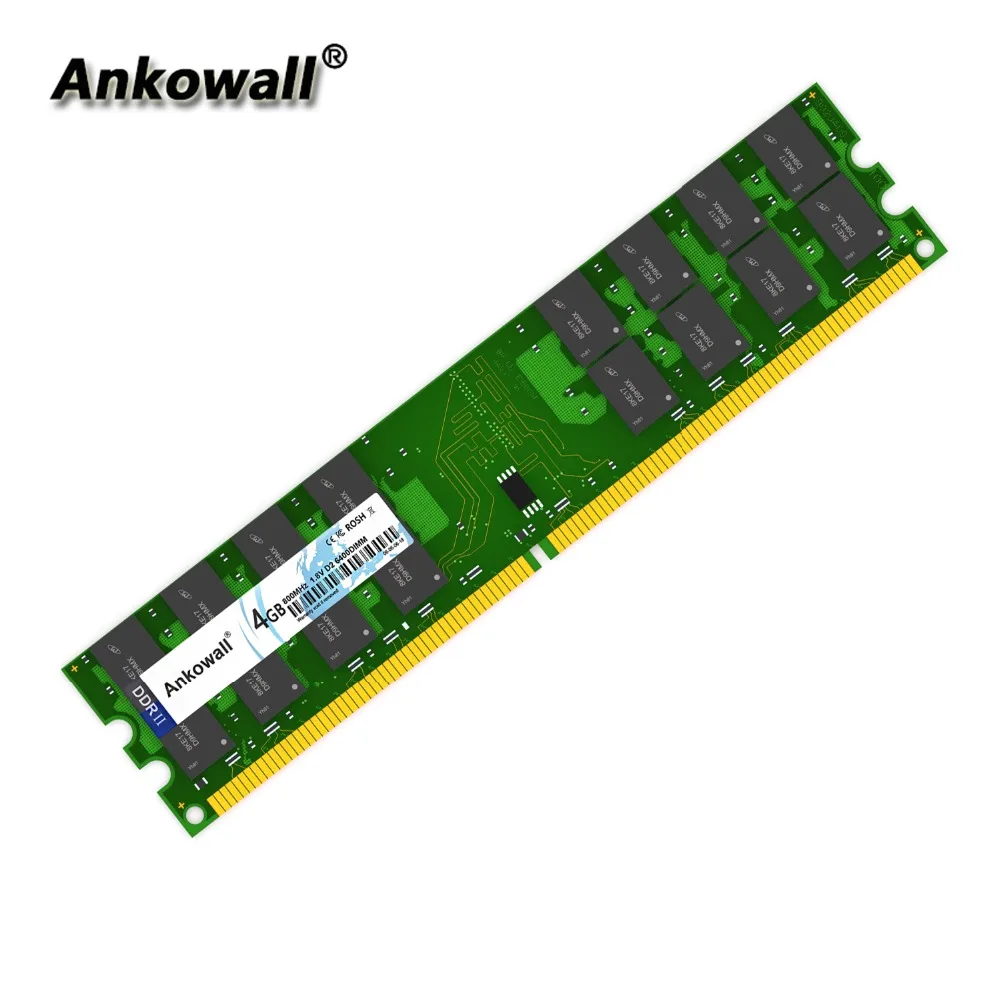 Комплект Ankowall DDR2 800 MHz 8GB (2x4 GB) 4GB ram DIMM notebook Memory PC2 8500 ОЗУ компьютера|Оперативная
