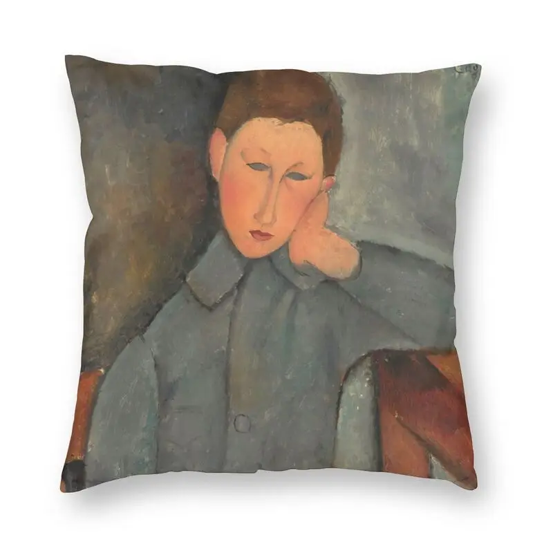 

Наволочка Amedeo Modigliani для мальчика 1919, 40x40 см, домашняя декоративная подушка для дивана с 3D-принтом, классическое известное изображение