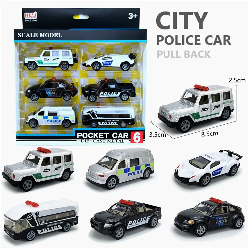 Игрушечная машинка SWAT из сплава 1:60 6 шт. в наборе | Игрушки и хобби