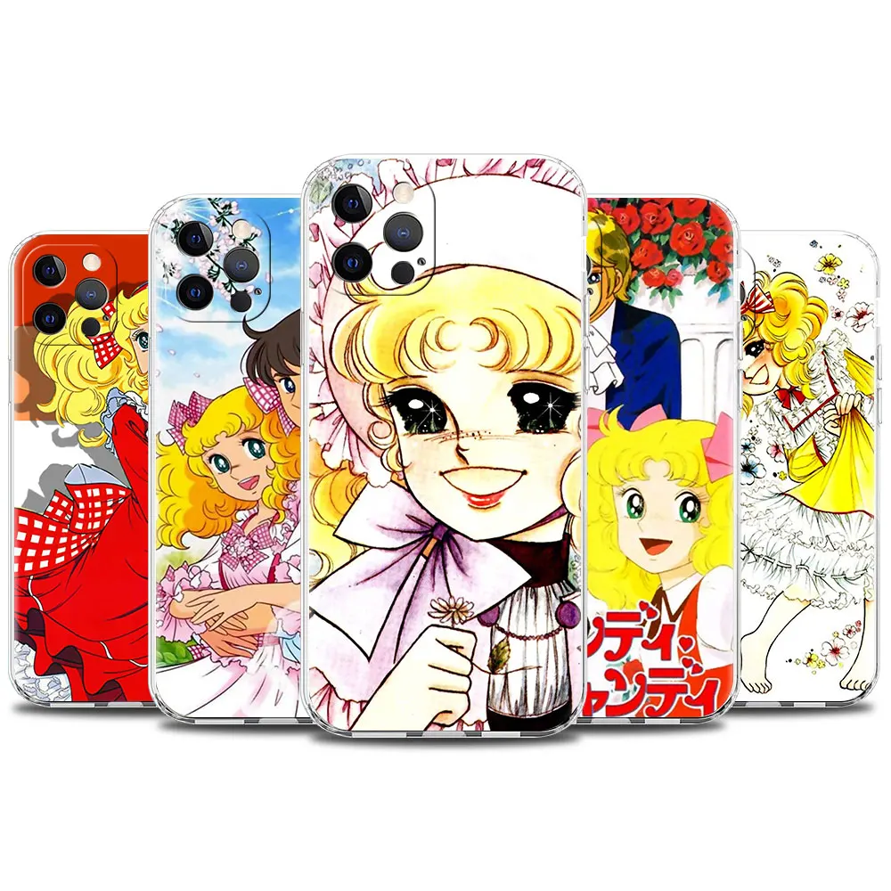 

Soft Case For iPhone 13 12 Mini 11 Pro Max 7 8 Plus XR X SE 2020 XS 6 6S 5 5S Clear Funda Anime Manga Candy Silicone Cover