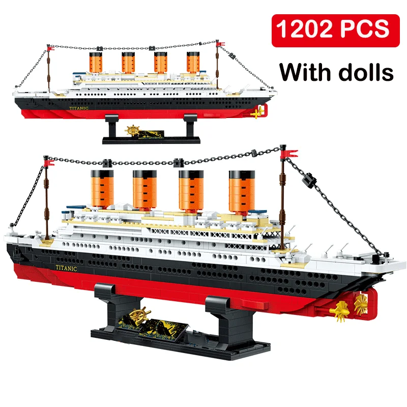 Конструктор Титаник для детей Детский конструктор круизный лайнер развивающие