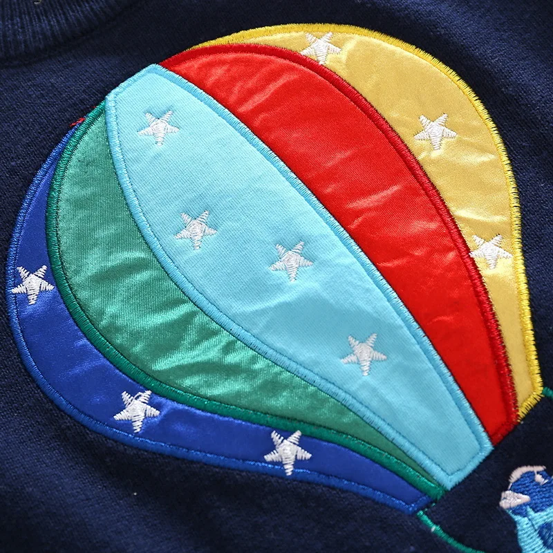 2021 свитера для мальчиков пуловер с принтом воздушных шаров вязаные