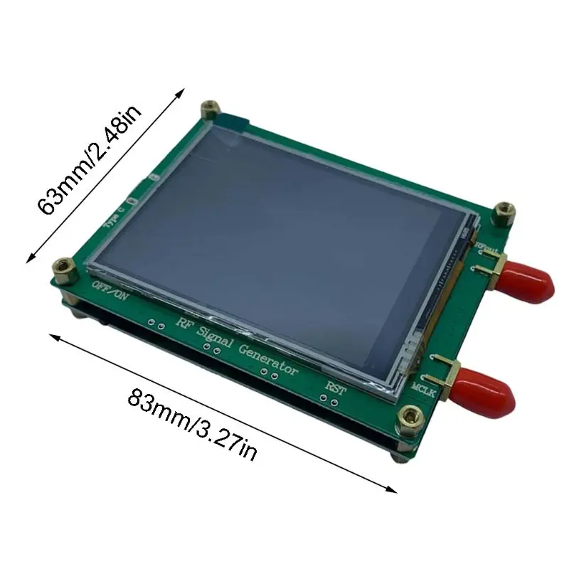 

100% Brand New and High Quality ADF4350 RF Signal Source Generator Wave Point Frequency Sweep Contact Screen LCD Display Control