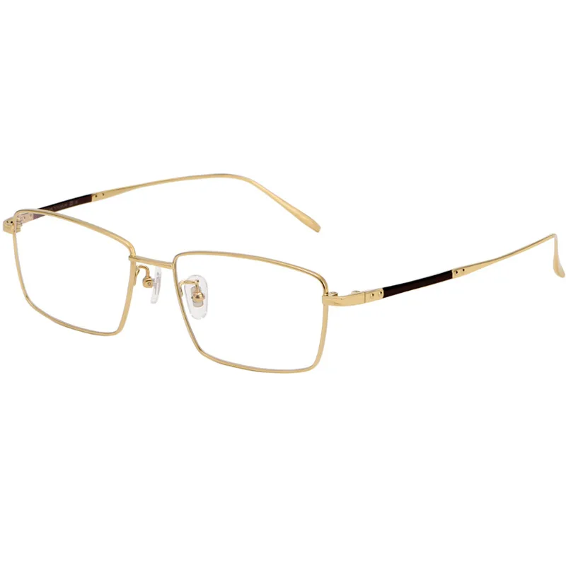 Титановая оправа для очков мужские винтажные Ретро квадратные оптические очки