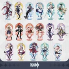 Подставка для фигурок из акрила Genshin Impact mondzt Mihoyo Official Products, модель, пластина, Розария Кли альбедо, Диона, каея, разбавитель, Барбара