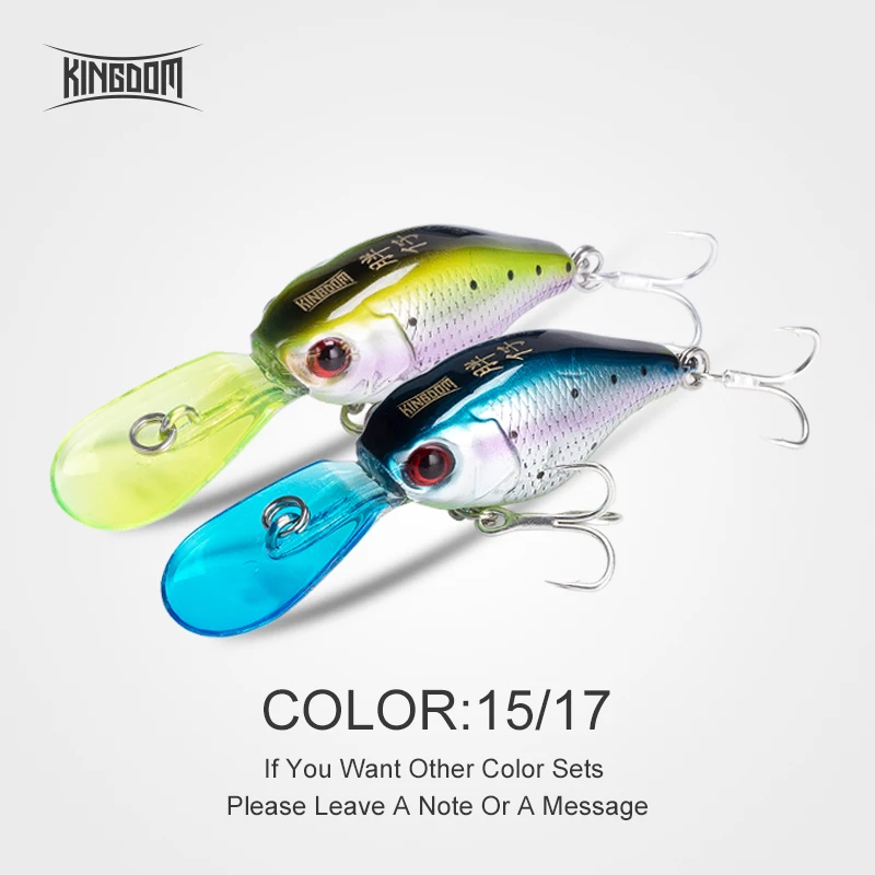 5316-15-17 Kingdom Fishing Приманка Crankbait Isca искусственная Jerakbait медленное погружение 50 мм 5 г Воблер для мелкой рыбы форель, щука модель приманки 5316 - Цвет: 5316-15-17