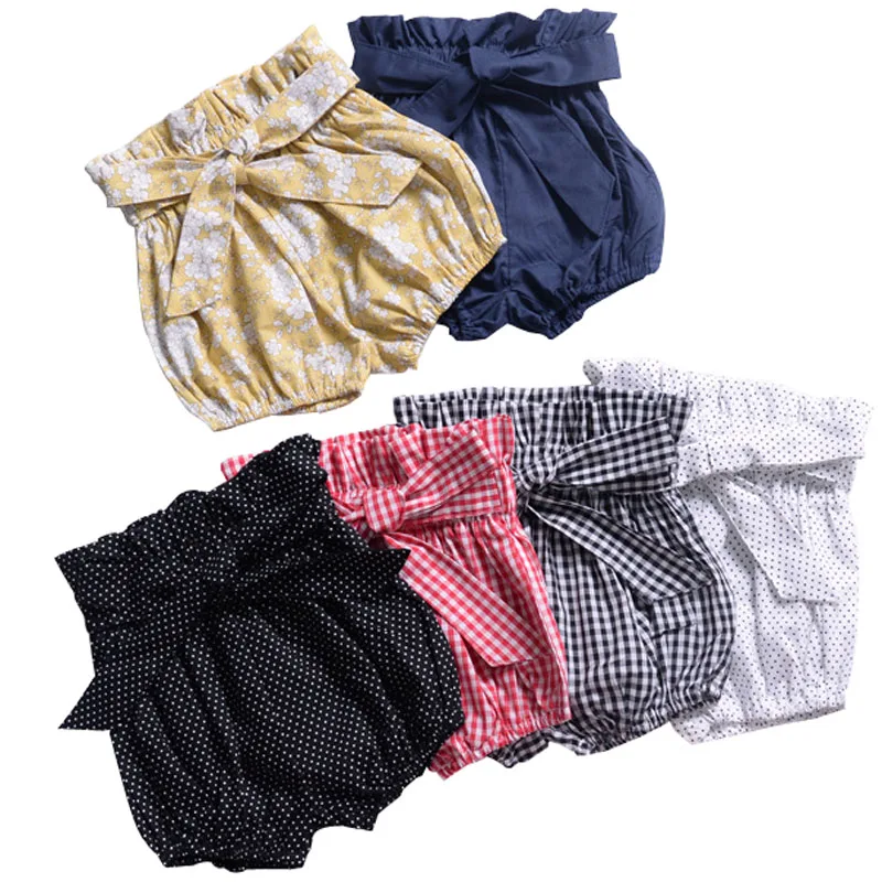 Летние новые детские повседневные большие шорты с бантом из полипропилена