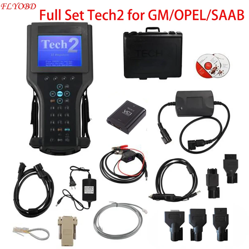 Диагностический инструмент SAAB Tech2 диагностический прибор с картой памяти по 32 Мб