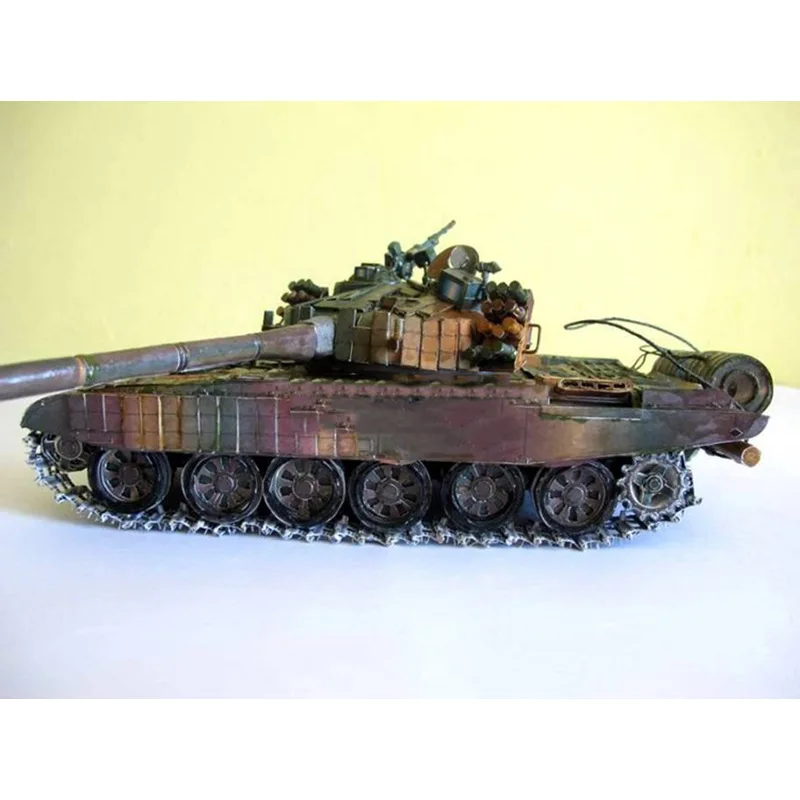 Масштаб 1:25 полированная модель основного боевого танка бумажная для