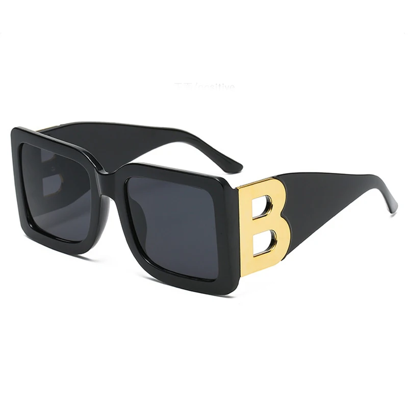 

Oversized Square Letter B Sunglasses For Women Men High-quality Design Male Ladies Car Driving UV400 Big Sun Glasses Eyewear