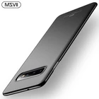 Msvii мобильный телефон чехол для Samsung Галактики S10 Матовый Жесткий чехол для Samsung S10 плюс анти-отпечатков пальцев Защитная пленка для экрана