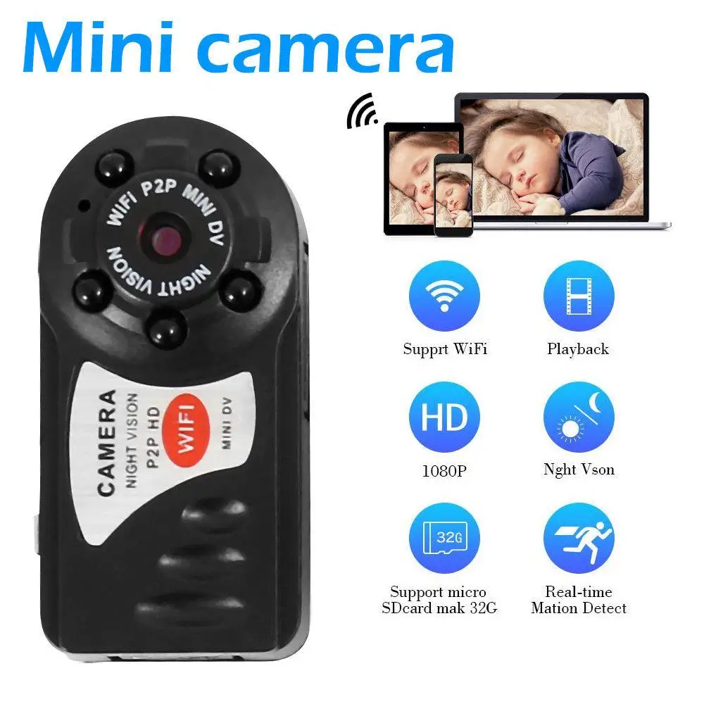 Kuulee 1080P HD мини WI-FI Камера Видео Аудио Регистраторы обнаружения движения