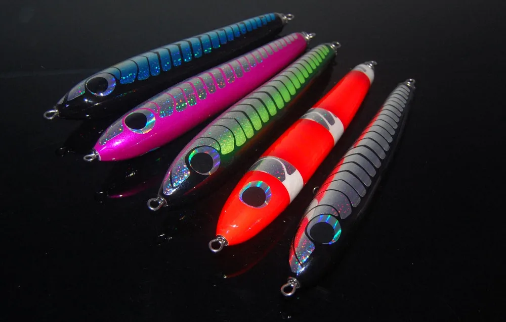 

1 шт., рыболовная приманка-карандаш из массива дерева, 100 г/25 см