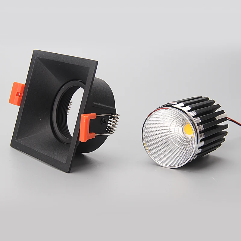 Puluoti мини квадратный гостиная антибликовый Встраиваемый светодиодный