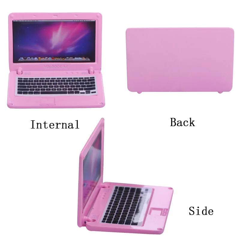 

5Styles Of Laptops Doll Accessories For Barbies Doll & 18 Inch American Doll & Born Baby Doll Clothes 43 cm,Toys For Girls