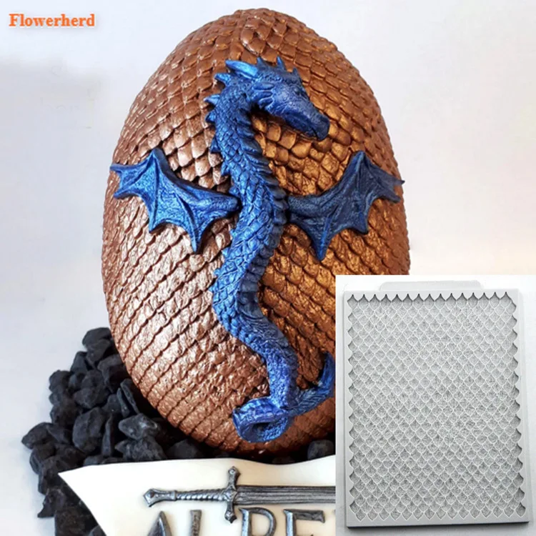 Новинка чешуя Русалки силиконовая форма для помадки торта украшение на день