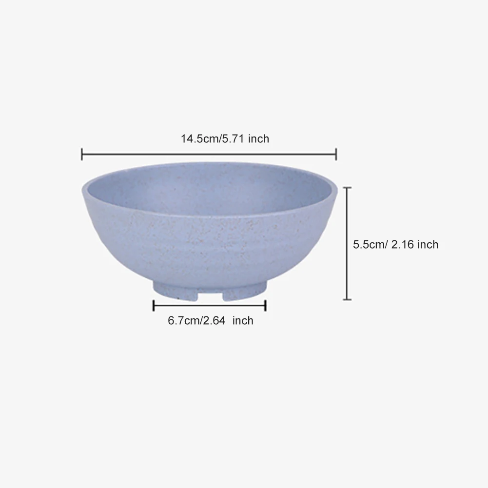 

Lightweight & Unbreakable Cereal Bowls -Wheat Straw Fiber Lightweight Bowl - Dishwasher Microwave Safe set 4