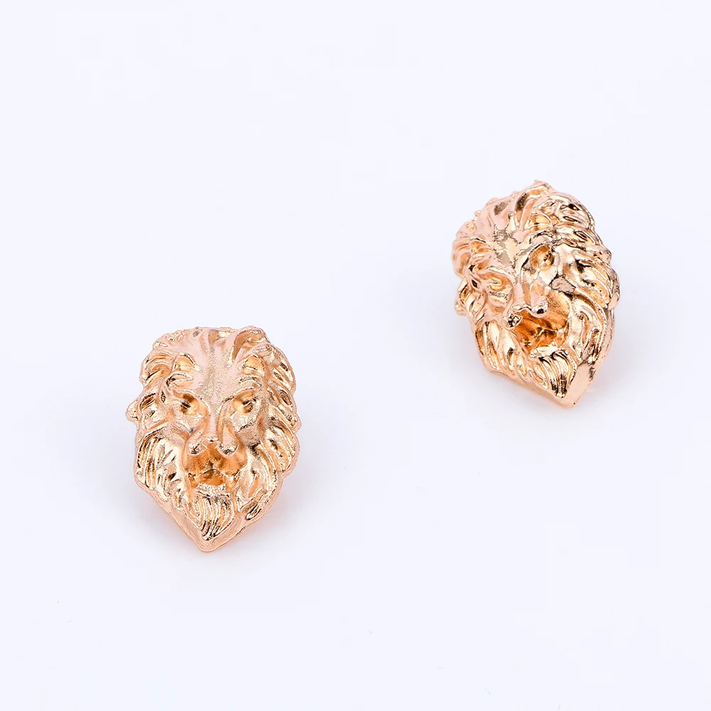 Новинка 1 пара модный стиль воротник с львиной головкой значок для мужчин и