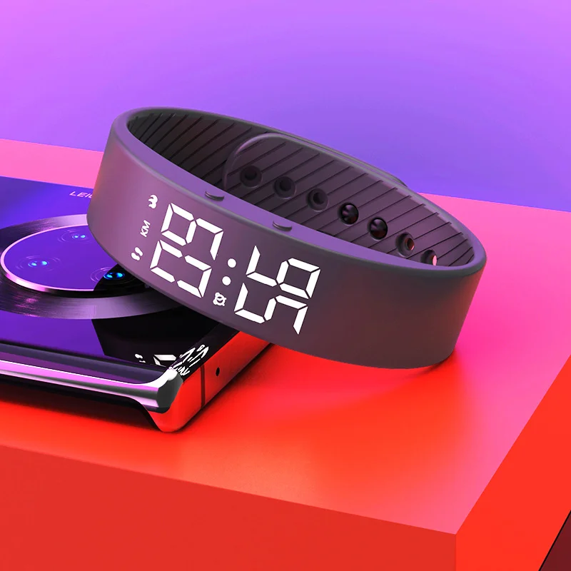 

Студент Смарт-часы с шагомером и функцией детей Смарт браслет для девочек и мальчиков браслет Водонепроницаемый Будильник спортивные цифр...