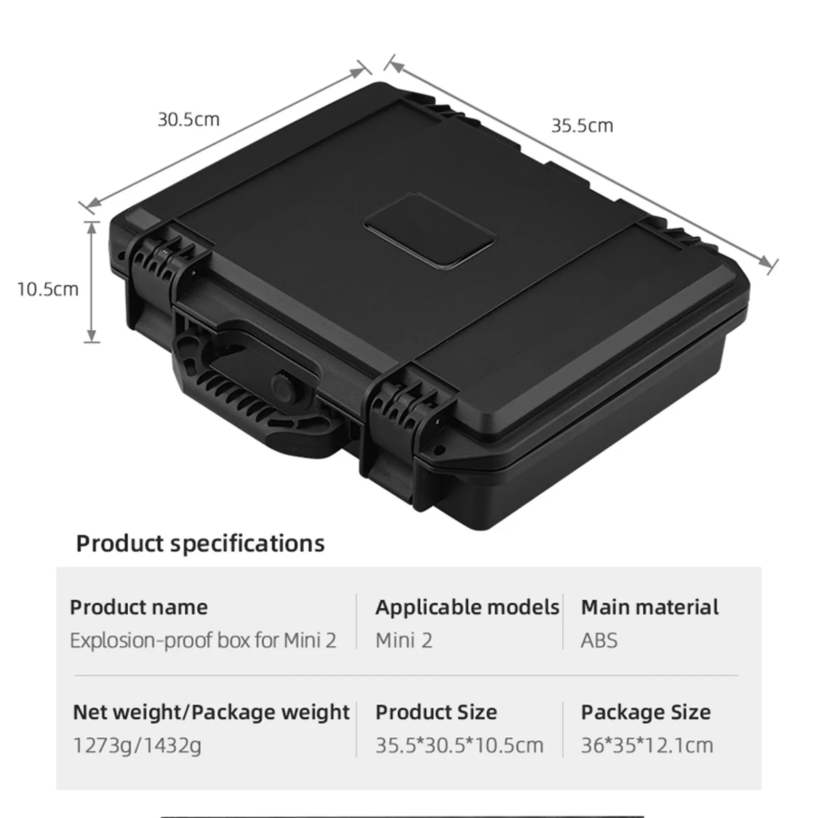 

Portable Handheld ABS Storage Bag Explosion-proof Safety Box for DJI Mini 2 Mavic Drone Handbag Carrying Hard Protective Case