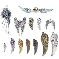 20g pendants wing bird animal angle metal silver gold bronze color for charm necklaces fashion jewelry diy accessories