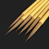 1 pcs chinese calligraphy brush weasel hair watercolor brush hook line pen meticulous calligraphy painting tool art supplies